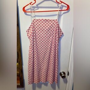 Trixxi Pink and White Floral Midi Dress